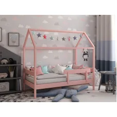 Children's bed Scandi, pink