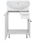 Cabinet with sink Astor, White gloss, 55 cm order