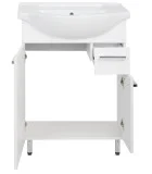 Cabinet with sink Astor, White gloss, 65 cm order