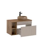 Cabinet with sink, cashmere, 80 cm order