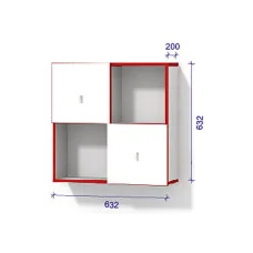 Modular system 1 with doors - Module 1