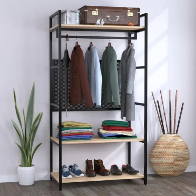 Clothes rack LV-100, oak boras