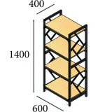 Стеллаж 4 полки Ромбо заказать