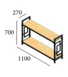 Стелаж Лонг Квадро 2 полиці замовити