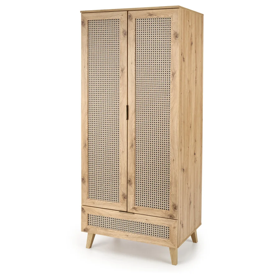 BORNEO S-1 WARDROBE, ARTISAN OAK / BLACK order