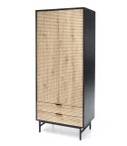 MURANO S-1 WARDROBE, ARTISAN OAK / BLACK order