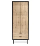 MURANO S-1 WARDROBE, ARTISAN OAK / BLACK order