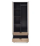 MURANO S-1 WARDROBE, ARTISAN OAK / BLACK order