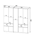 Bright cabinet 2021x520x2000 mm order