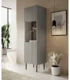 ASENSIO W-1 DISPLAY CABINET, LIGHT GREY / BLACK order