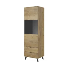 NEST W-2 DISPLAY CABINET COLOR: LEFKAS OAK / BLACK