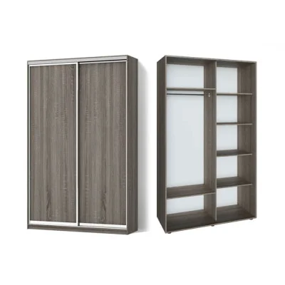 Sliding wardrobe 2 doors chipboard/chipboard Classic-1100x200x45 color Oak truffle