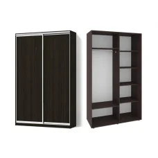 Sliding wardrobe 2 doors chipboard/chipboard Classic-1100x200x45 color Wenge magic