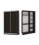 Sliding wardrobe 2 doors chipboard/chipboard Classic-1100x200x45 color Wenge magic order