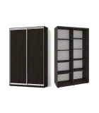 Sliding wardrobe 2 doors chipboard/chipboard Classic-1100x200x45 color Wenge magic order