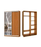 Sliding wardrobe 2 doors Chipboard/Sandblast pattern 9 color Alder Classic-1100x200x45 order