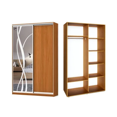 Sliding wardrobe 2 doors Chipboard/Sandblast pattern 9 color Alder Classic-1100x200x45