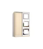 Sliding wardrobe 2 doors Chipboard/Sandblast pattern 9 color Alder Classic-1100x200x45 order