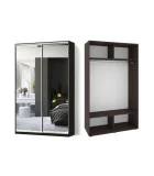 Sliding wardrobe 2 doors Mirror/Mirror Classic-1100x200x45 color Wenge magic order