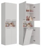 Bathroom cabinet NEL DK 1K, white matte order