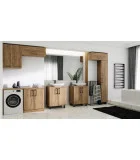 Wall cabinet for bathroom 80 cm, craft oak order