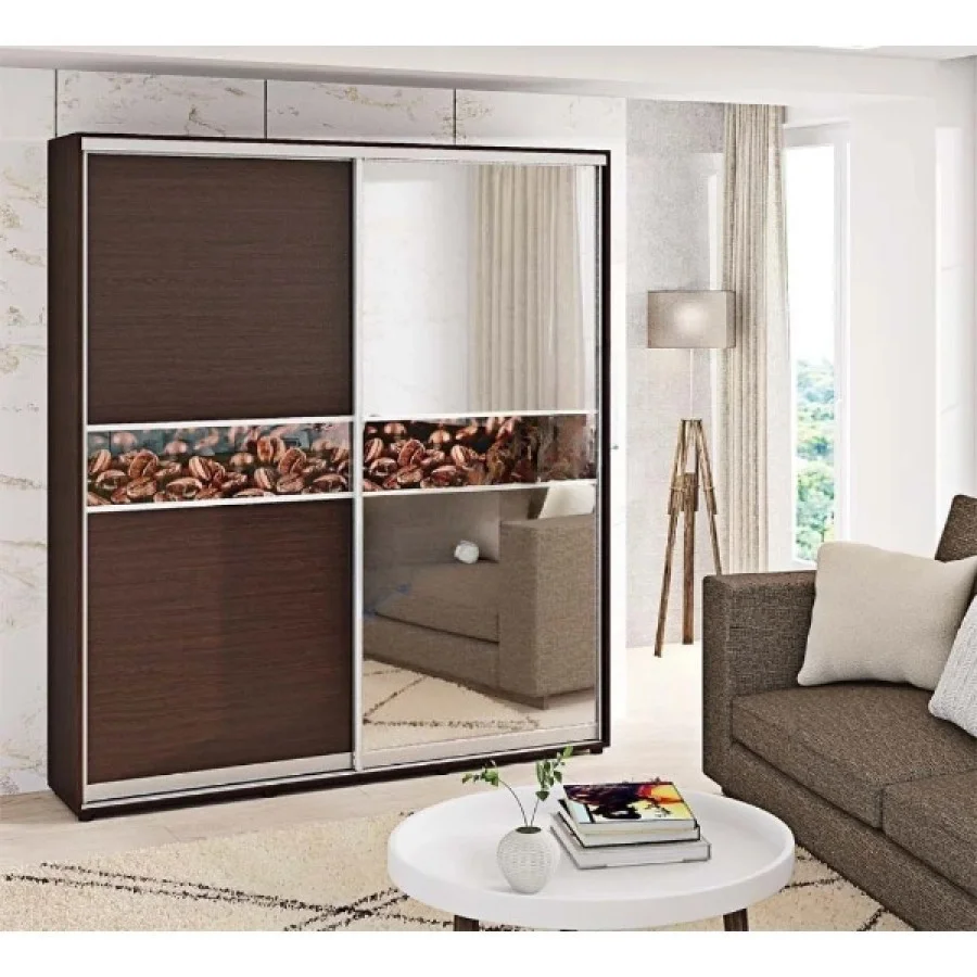 Sliding wardrobe 1.7 m "Model 2" two-door with a mirror order