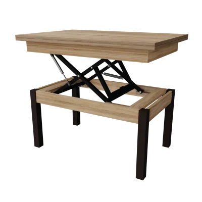 Transformer Table BATTER, Sonoma Oak / Wenge