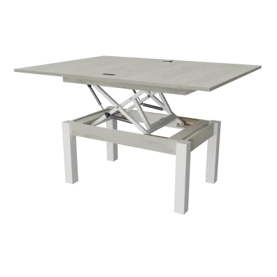 Transformer Table Butterfly, White Kraft Oak / White