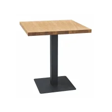 Table PURO LAMINAT 80X80 oak / black