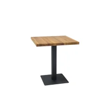 Table PURO LAMINAT 60X60 oak / black