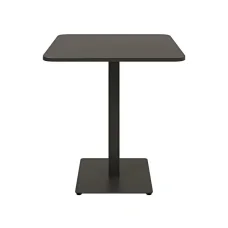 Table Tetra light soft 70 x 70 black metal / black chipboard