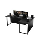 Corner computer table 18 mm, black order