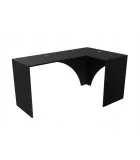 Corner computer table small, black order