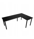 Corner two-sided computer desk, black order