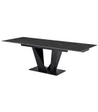 Ceramic table Alonzo TML-955 nero dorado black order