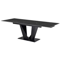 Ceramic table Alonzo TML-955 nero dorado black