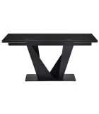 Ceramic table Alonzo TML-955 nero dorado black order