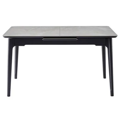 Ceramic table TM-89 calacatta marble black