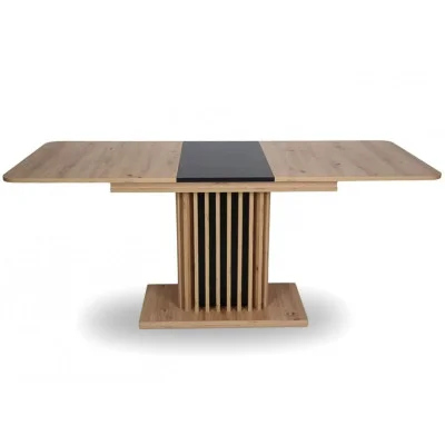 Dining table Casandra Oak Artisan / Black