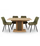 Dining table Casandra Oak Artisan / Black order