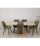 Dining table Casandra Oak Artisan / Black order