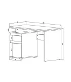 Computer desk Kubik Graphite order