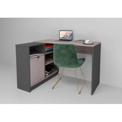 Corner computer desk Optima Oak Golden