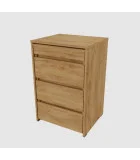 Extendable table cabinet Neman BARI, oak craft gold order