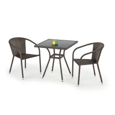 MOBIL TABLE, BLACK / DARK BROWN