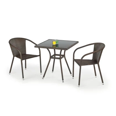 MOBIL TABLE, BLACK / DARK BROWN