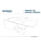 Folding dining table Armani order