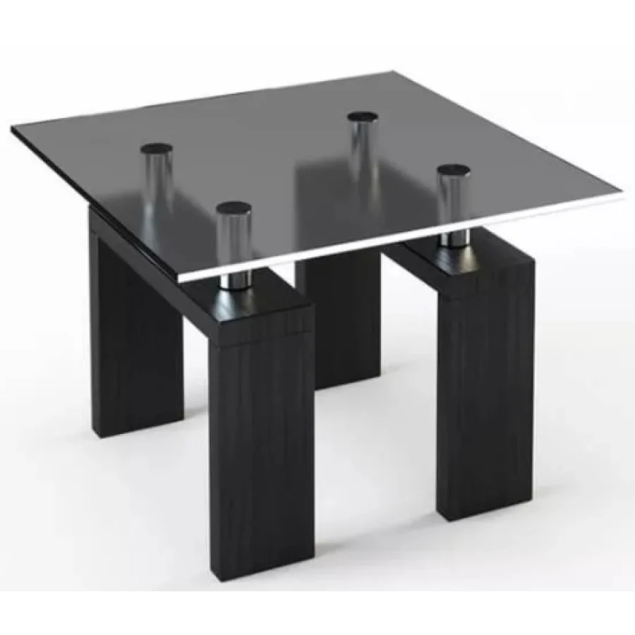 Glass coffee table JTS-002 with tempered glass and laminated chipboard legs order