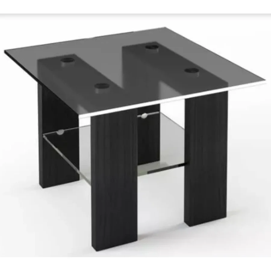 Glass coffee table JTS-003 with tempered glass and laminated chipboard legs order