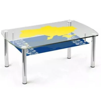 Glass coffee table JTS-014 with tempered glass